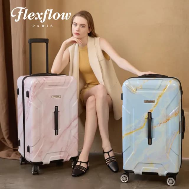 【Flexflow】29吋 特務箱 智能測重 防爆拉鍊旅行箱 南特系列(5比5對開 特務箱 智能測重 防爆拉鍊)