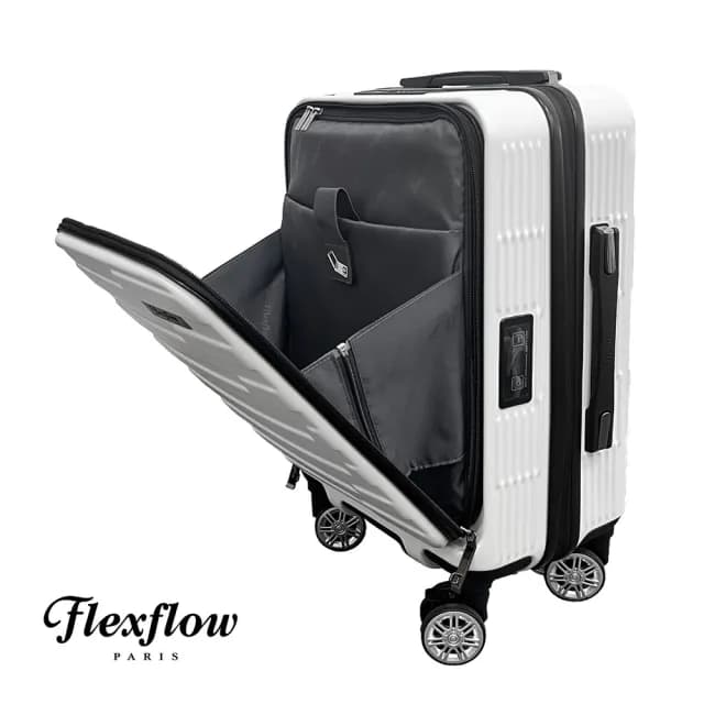 【Flexflow】羅納系列19吋-極地白(官方直營 Flexflow智能測重行李箱)