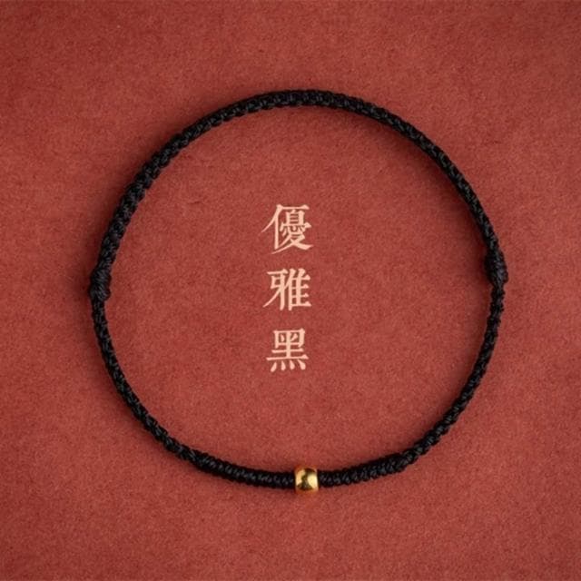 【Penny珮妮】999黃金迷你轉運金珠可調節手繩手鍊3色可選(母親節 交換禮物 生日 情人節 尾牙 結婚 送女友)