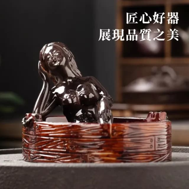 【美人沐浴】變色茶寵茶桌擺件(功夫茶具 配件 茶道擺飾 吉祥開運 泡茶茶具 裝飾品 茶席 玄關 送禮物)
