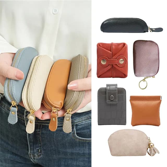 【MoonDy】雙11 零錢包 收納包 口紅包 真皮包包 零錢包 迷你零錢包 日本零錢包 拉鍊零錢包 硬幣