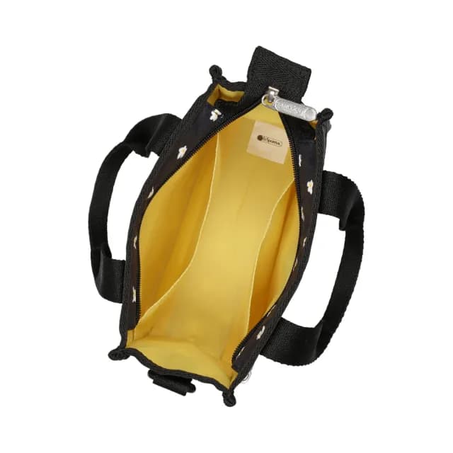 【Lesportsac】迷你方型托特包 隨身小包 手提袋 送禮 禮物 女包 男包 情人節禮物(俏皮小雛菊)