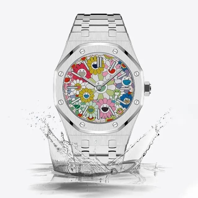 【LEESA】雙11 金屬手錶\圓形表面\防水包 手錶\男生手錶\運動手錶\夜光錶\腕錶\男錶\手錶\向日