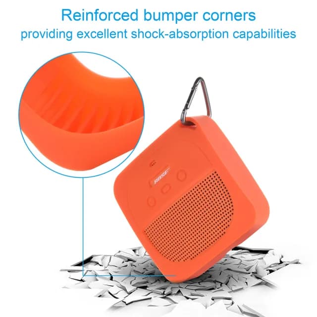 【Godimento】適用Bose SoundLink Micro矽膠音響保護套(防摔矽膠收納包 便攜音響保護袋)