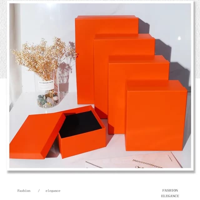 【橘魔法】素色精美禮盒(紙盒 禮品盒 禮物盒 禮品包裝 週歲 送禮 生日禮盒 情人節 禮物 紀念日禮物)