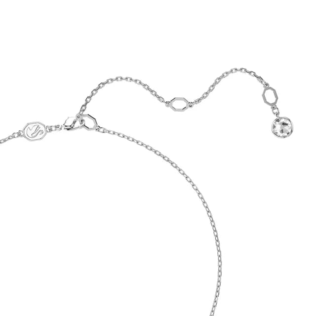 【SWAROVSKI 施華洛世奇】Idyllia 鏈墜 心形 藍色 鍍白金色