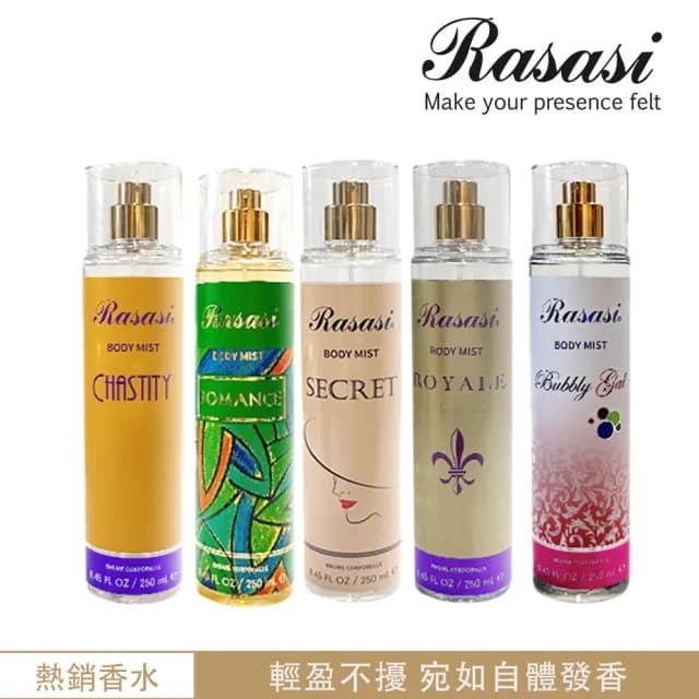 【Rasasi 拉莎斯】Body Mist 香體噴霧香水 250ml 多款任選(杜拜原裝_專櫃公司貨)