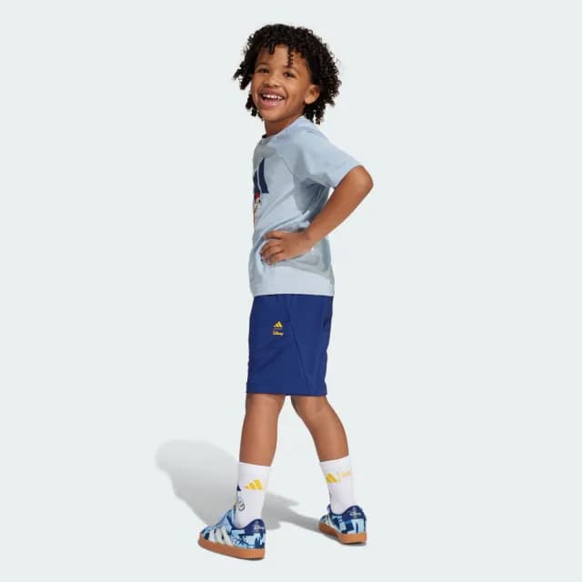 【adidas 愛迪達】DISNEY 米奇 運動套裝 涼感 童裝 JF3621