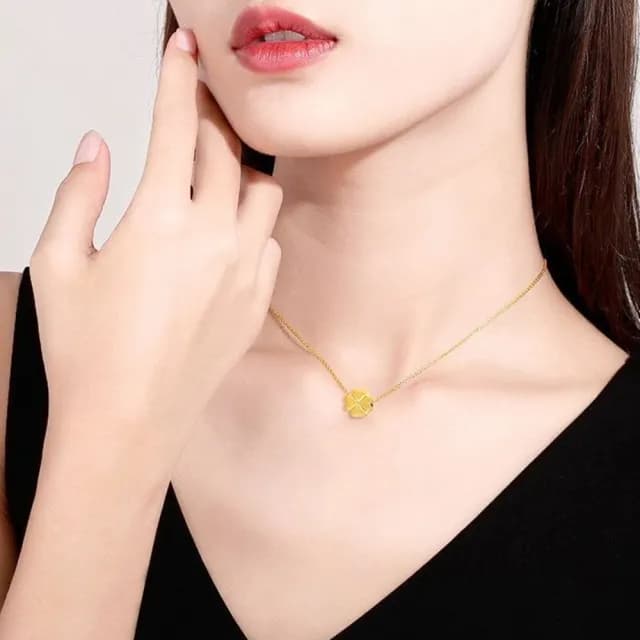【Penny珮妮】999黃金迷你四葉草吊墜(母親節禮物 交換禮物 送女友 生日禮物 情人節 尾牙 新年 結婚送禮)