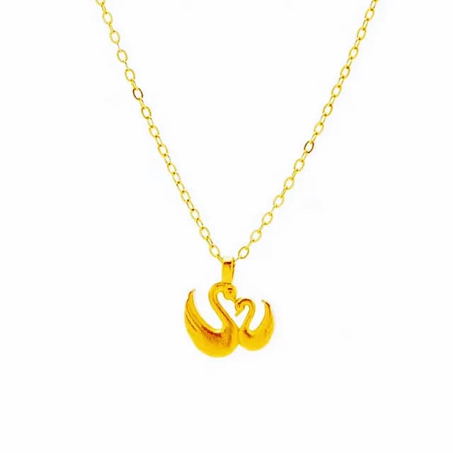 【Penny珮妮】999黃金迷你天鵝項鍊(母親節禮物 交換禮物 送女友 生日禮物 情人節 尾牙 新年禮物 結婚送禮)