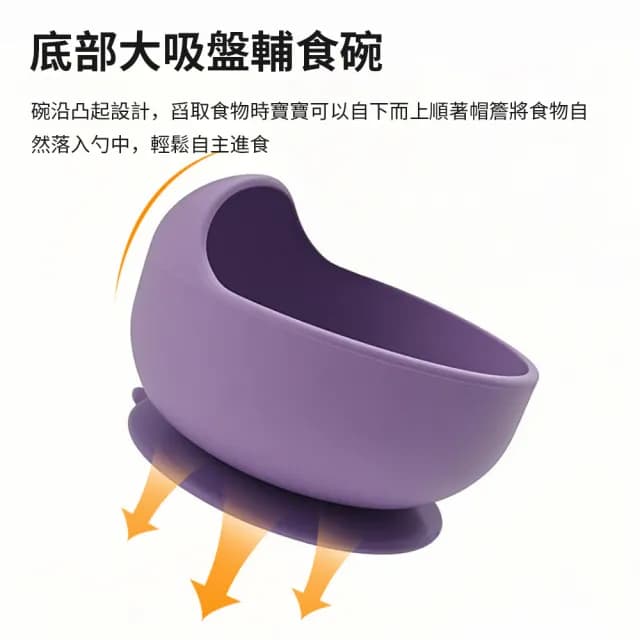 【Teful】六件套 食品級矽膠兒童餐盤 兒童防滑矽膠餐盤飯碗 兒童學習餐具 寶寶嬰兒分格餐盤 餐具 彌月禮物