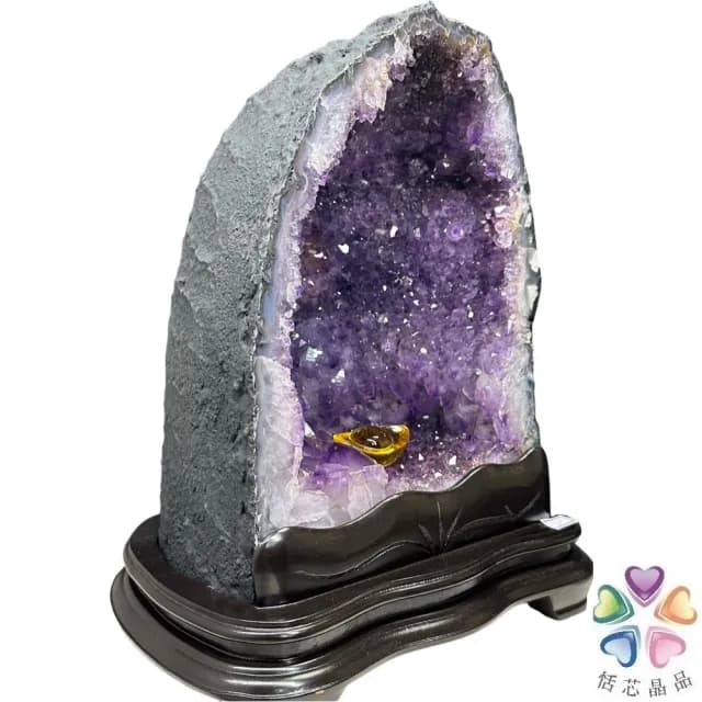 【恬芯晶品】10.75kg精選巴西金型紫水晶洞新居財位擺設OK32(紫鈦晶晶洞開運招財招貴人開業財位新春禮物)