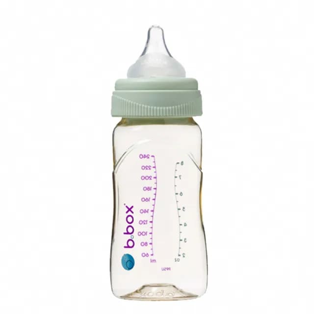 【b.box 澳洲】b.box PPSU嬰兒寬口圓孔奶瓶240mlX2+180mlX1