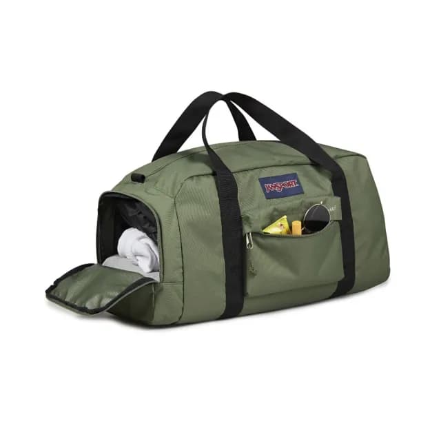 【JANSPORT】情人節禮物 WEEKENDER MEDIUM DUFFEL 多功能中型旅行袋 軍綠色(JS0A85VFKM1)