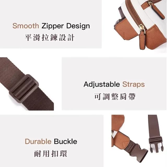 【帥氣簡約】情人節禮物 大容量皮革腰包(多層 運動腰包 胸包 側背包 斜挎包 單肩包 側肩包 實用禮物)