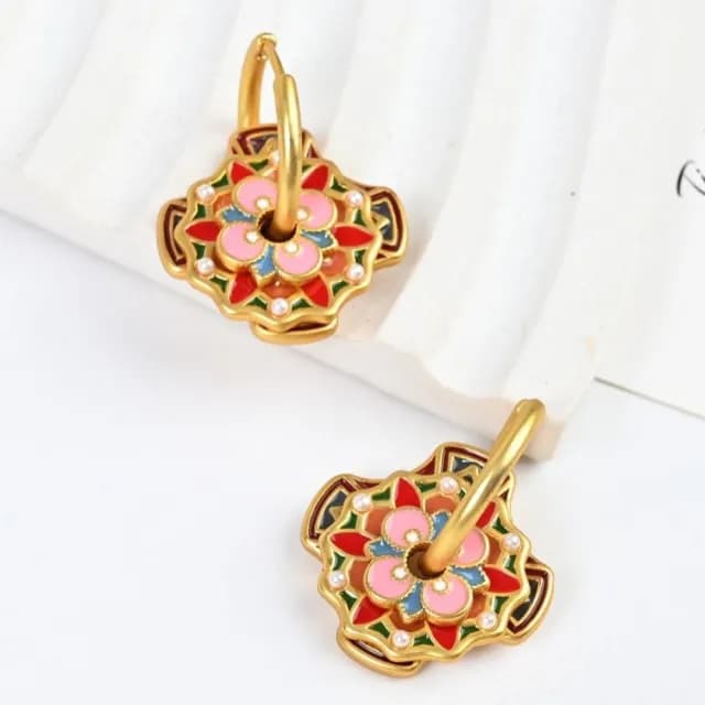 【KT DADA】雙11 古風耳環 復古耳環 耳環 耳飾 新中式 宮廷風 民族風 高級感 配飾 輕奢 穿搭配