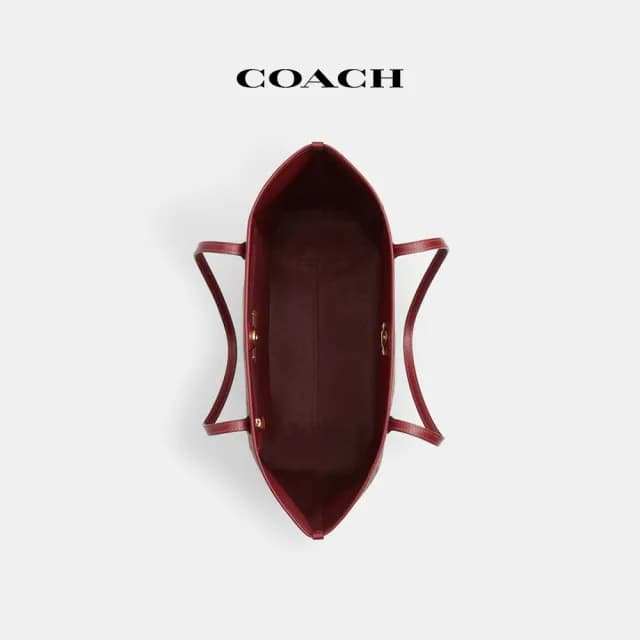 【COACH】蔻馳官方直營 CITY經典Logo櫻桃印花托特包 托特手袋(CY691/CY719)