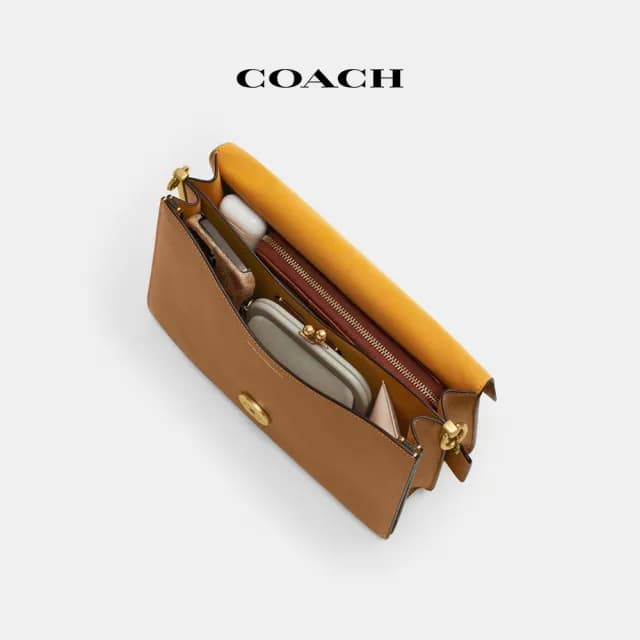 【COACH】蔻馳官方直營 CHAIN TABBY 30號鏈帶單肩手袋 單肩包 斜背包-多色可選(CY920)
