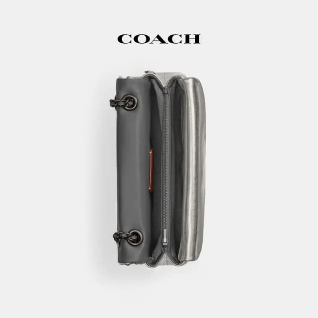 【COACH】蔻馳官方直營 TABBY 絎縫26號單肩手袋-V5/無煙煤色(CW594)