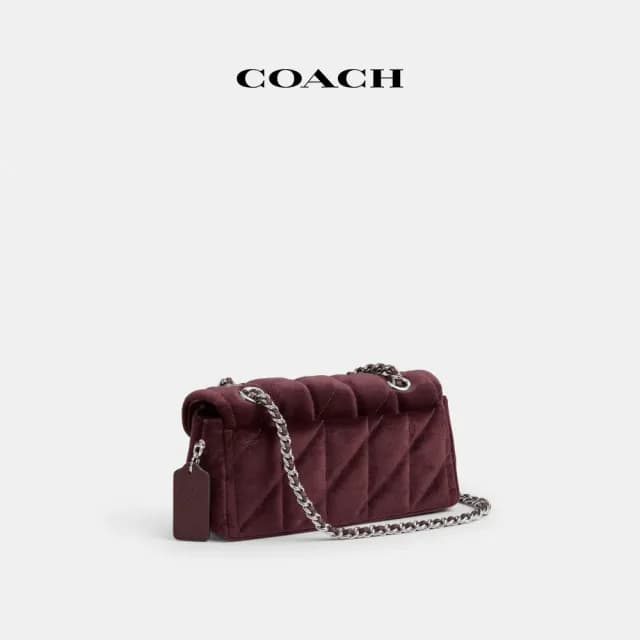 【COACH】蔻馳官方直營 TABBY 絎縫20號單肩手袋 單肩包 肩背包-LH/梅樂色(CW608)