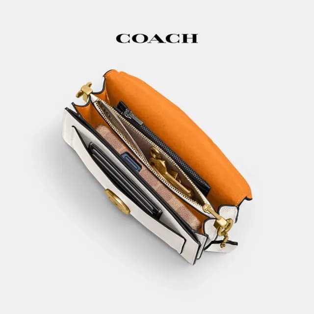 【COACH】蔻馳官方直營 TABBY 20號單肩手袋-B4/粉筆白色(CY201)