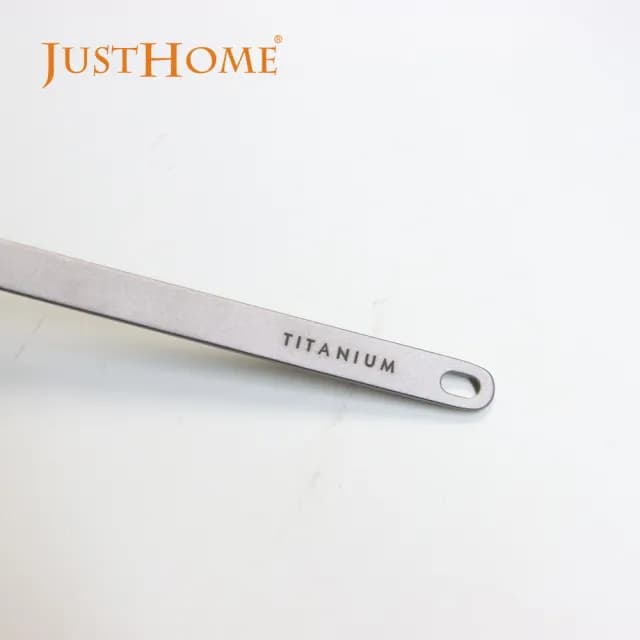 【Just Home】純鈦極輕量筷子/叉子/湯匙餐具2件組-3款可選(湯匙/餐匙/筷子/餐具/登山餐具/露營餐具)