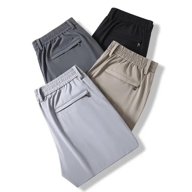 【米蘭精品】現貨+預購 長褲冰絲褲運動長褲男休閒長褲男長褲(薄款輕薄直筒男褲子父親節禮物4色74fa4)