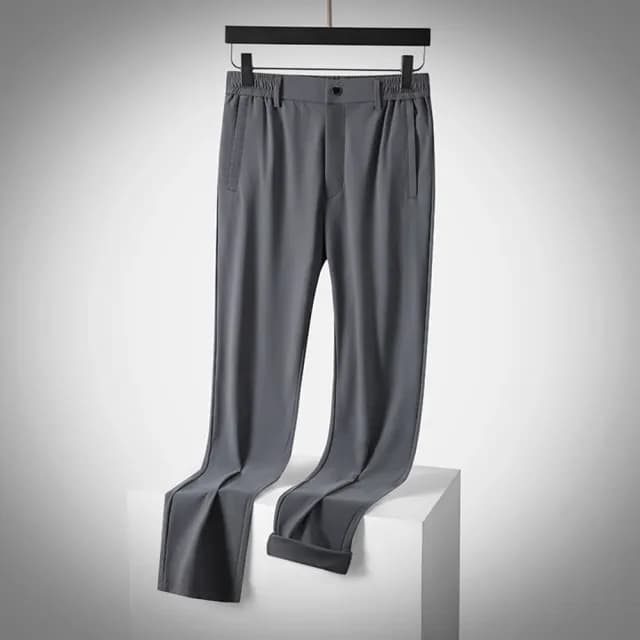 【米蘭精品】現貨秒發 長褲冰絲褲運動長褲男休閒長褲男長褲(薄款輕薄直筒男褲子父親節禮物4色74fa4)