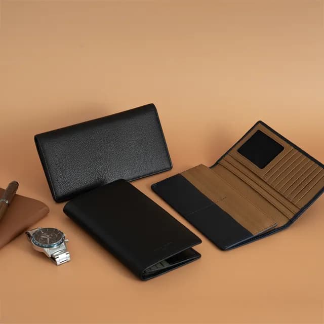 【pierre cardin 皮爾卡登】真皮男用長夾-3色(RFID防盜皮夾 88親節禮物 男包)