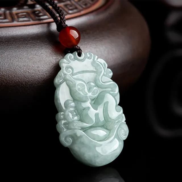 【LEEHER】十二生肖/情侶項鍊/招財納福/保平安/男女同款/小禮物/翡翠/飾品/吊墜/吊飾/玉石項鍊/翡翠項