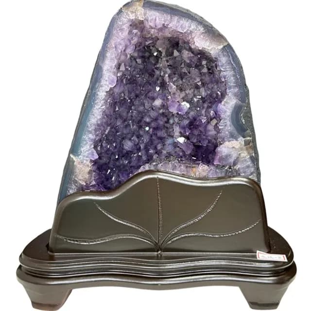 【恬芯晶品】4.9kg精選巴西土型紫水晶洞新居財位擺設OK55(紫鈦晶晶洞開運招財招貴人開業財位新春禮物)