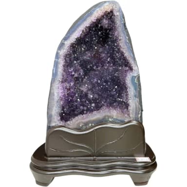 【恬芯晶品】6.1kg精選巴西火型紫水晶洞新居財位擺設OK57(紫鈦晶晶洞開運招財招貴人開業財位新春禮物)