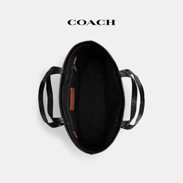 【COACH】蔻馳官方直營 HALL 33號托特手袋-黑色(CO840)