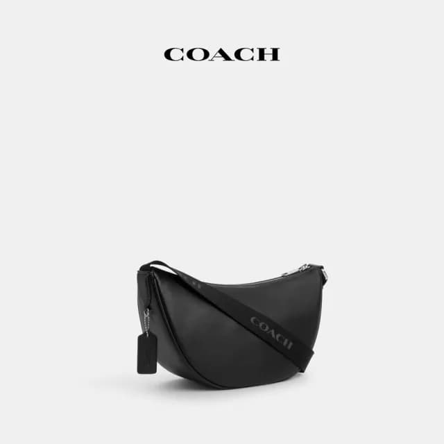 【COACH】蔻馳官方直營 PACE單肩包 單肩手袋 肩背包 斜背包-黑色(CT644)