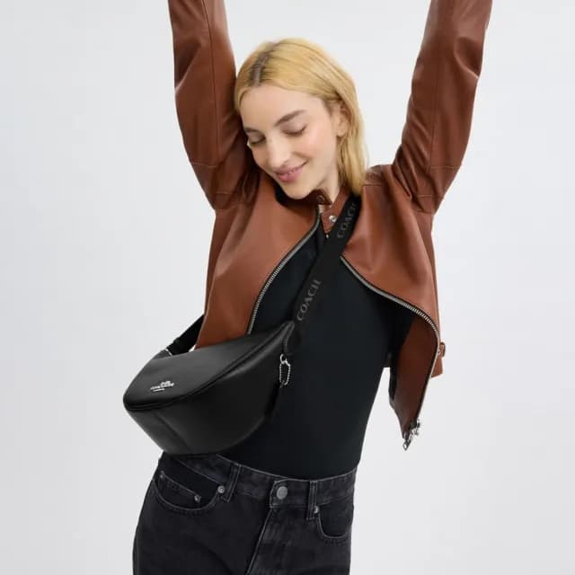 【COACH】蔻馳官方直營 PACE單肩包 單肩手袋 肩背包 斜背包-黑色(CT644)