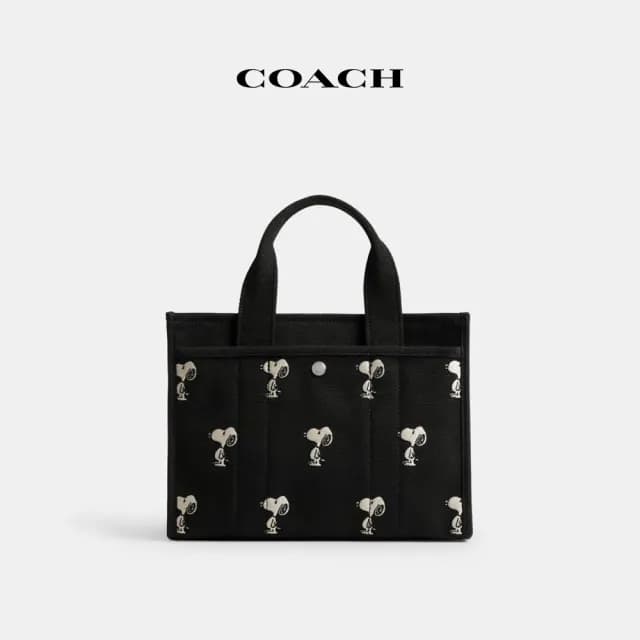 【COACH】蔻馳官方直營 COACH X PEANUTS CARGO SNOOPY印花26號托特包 托特手袋-2色任選(CBF70)