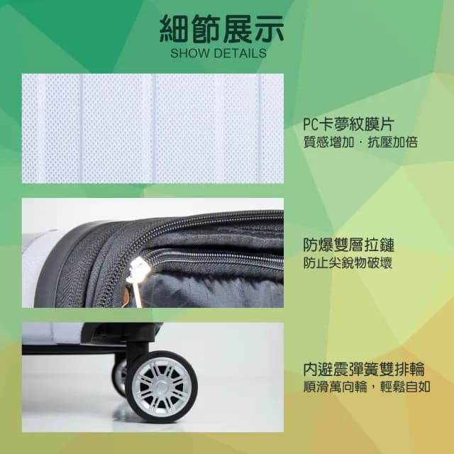 【LYNX官方直營】美國山貓 29吋行李箱(PC卡夢紋、防爆雙層拉鏈、隱藏式避震輪、耐摔耐刮、可加大)