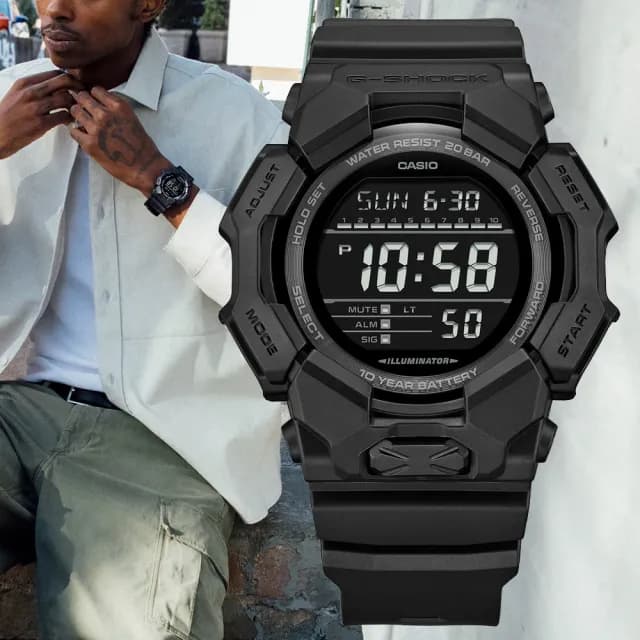 【CASIO 卡西歐】G-SHOCK 長效電池壽命 電子腕錶 父親節 禮物  送禮 推薦(GD-010-1A1)