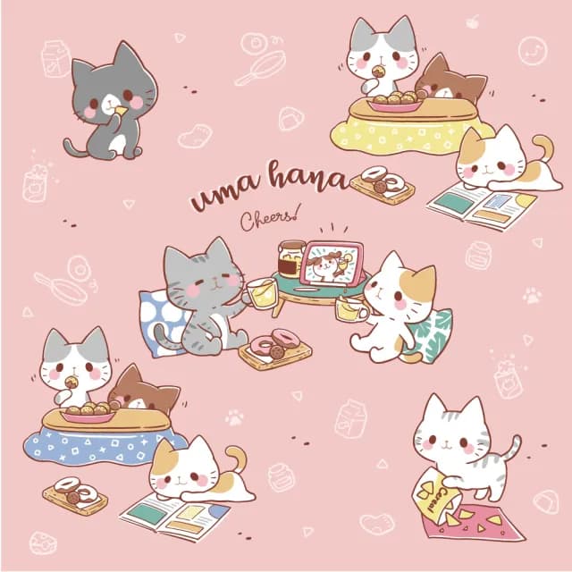 【uma hana】情人節禮物 宅小喵輕便型口袋錢包防水的小皮夾(皮夾/防水皮夾/夾類/防水包)