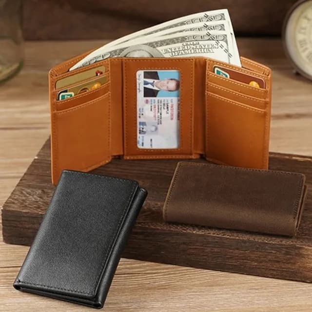 【LEESA】雙11 多卡位\三折短夾\手拿包\錢包\短夾\復古錢包\錢袋\錢包\皮包\男生錢包\