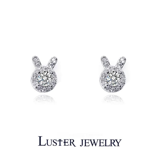 【Luster】情人節禮物!30分 耳夾 夾式 D/VS 培育鑽 純銀 鑽石耳環-任選(培育鑽石X2總重0.60ct)