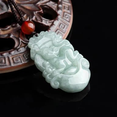 【KT DADA】十二生肖 情侶項鍊 招財納福 保平安 男女同款 小禮物 生日禮物 翡翠 吊墜 玉石項鍊 翡翠項 