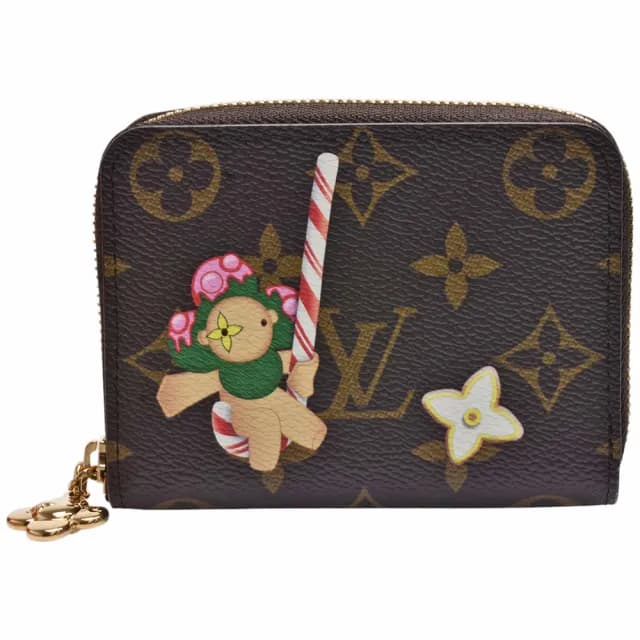 【Louis Vuitton 路易威登】M12210 聖誕限定Candy Factory系列Monogram帆布拉鍊零錢包