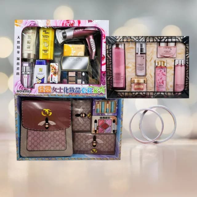 【ChenPiv辰嚭】紙紮 女用包包皮夾組 保養品 護膚用品(金紙 往生用 紙紮 火化 棺內 塔位 法會)