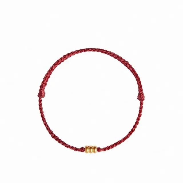 【Penny珮妮】黃金999三生有幸轉運金珠手繩3色可選(母親節 交換禮物  生日禮 情人節 尾牙 新年 結婚)