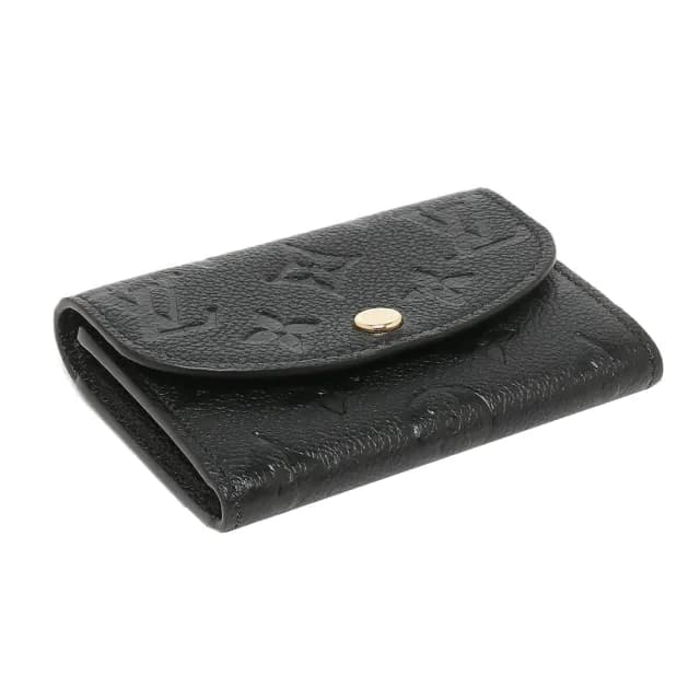 【Louis Vuitton 路易威登】M81455 經典Rosalie壓花零錢包/短夾(黑色)