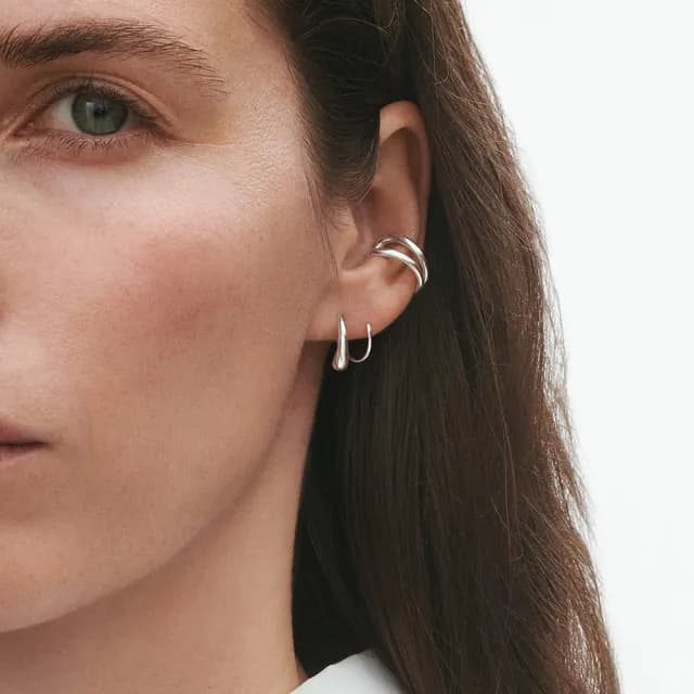【Georg Jensen 官方旗艦店】Mercy 耳扣 單支(銀飾 耳環)
