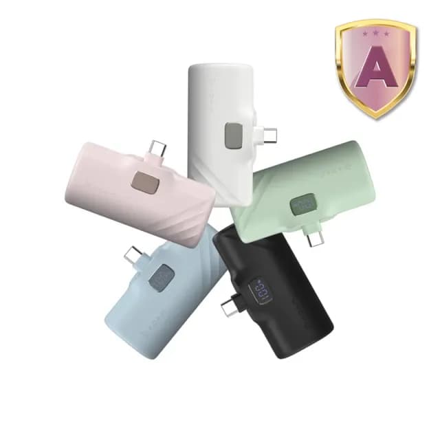 【ADAM 亞果元素】GRAVITY F5C 5000 mAh 最高20W USB-C 口袋型行動電源(USB-C 已有標示Wh)