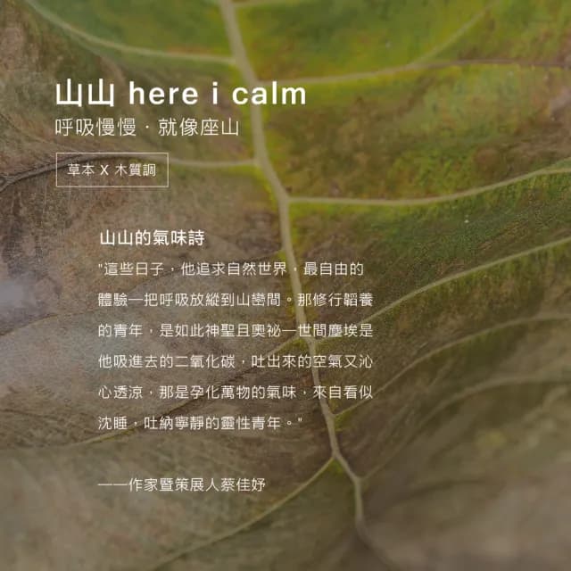【auscentic 奧森青】山山微香瓶100ml(草本 X 木質調)