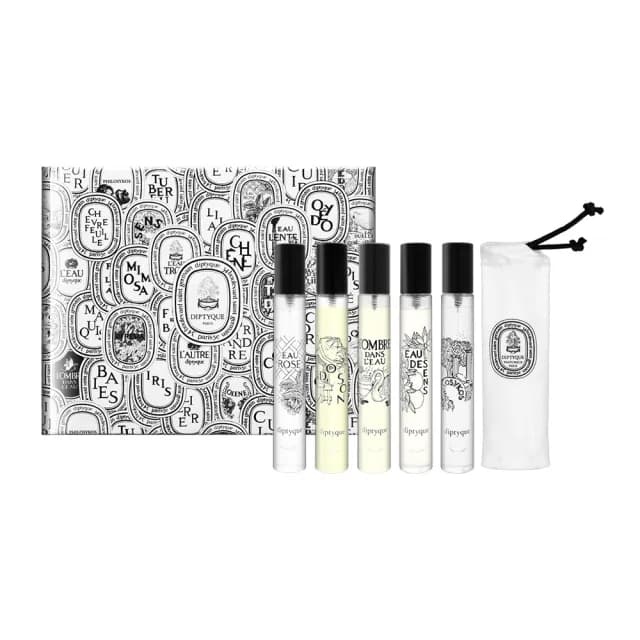 【Diptyque】經典淡香水禮盒 7.5ml*5(杜桑+玫瑰之水+影中之水+感官之水+希臘無花果-國際航空版)